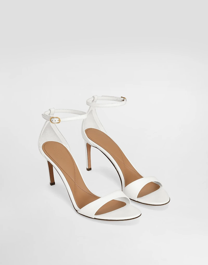 Polished goatskin sandals