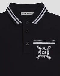 Piqué polo-shirt with DG logo
