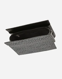 Coated jacquard crossbody bag
