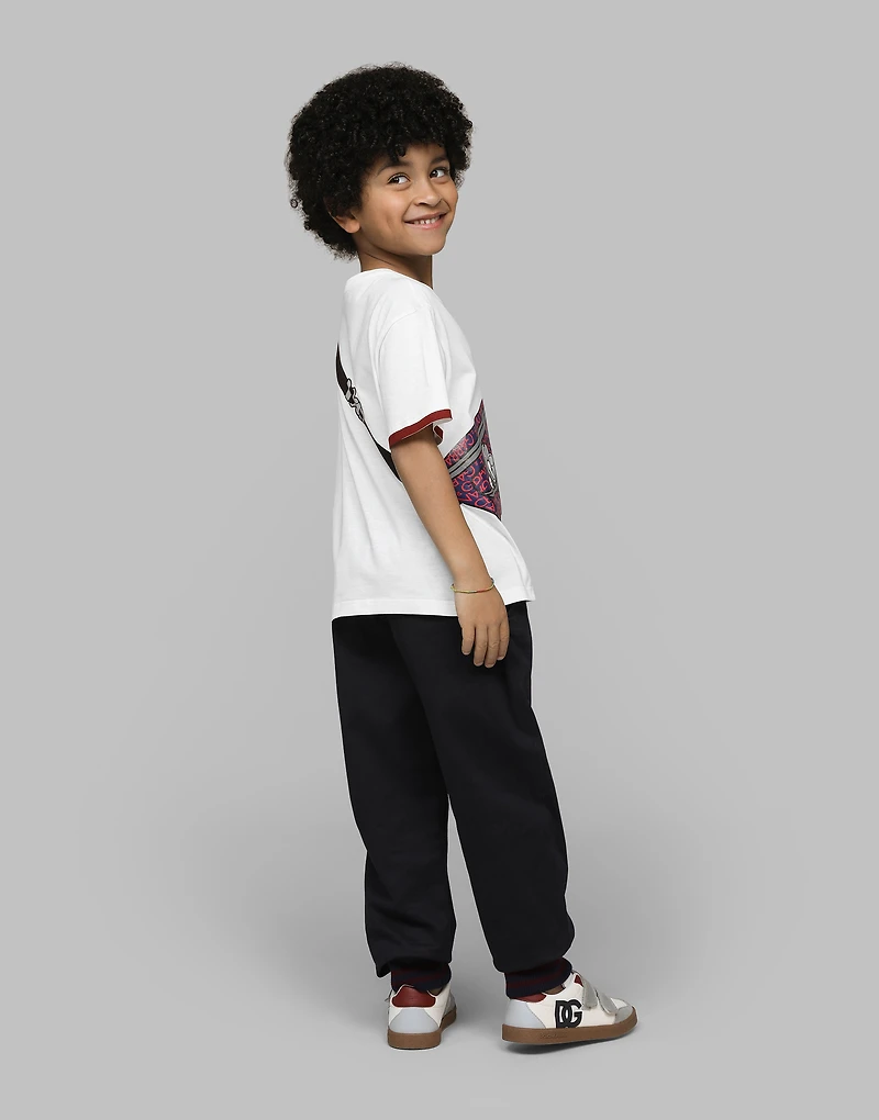 Jersey T-shirt with belt-bag print
