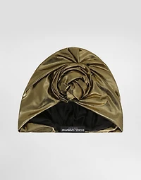 Foiled organzine turban