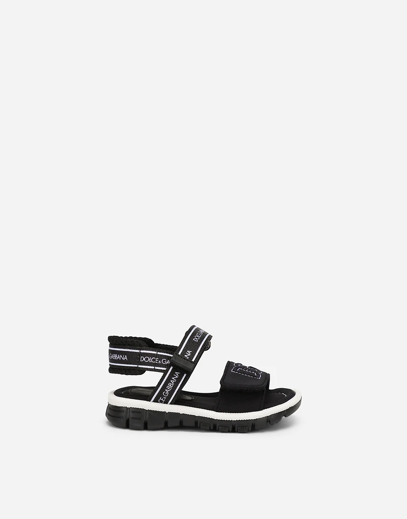 Technical fabric sandals with DG logo