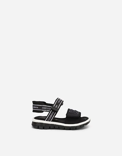 Technical fabric sandals with DG logo