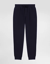 Fleece trousers with DG logo plaque