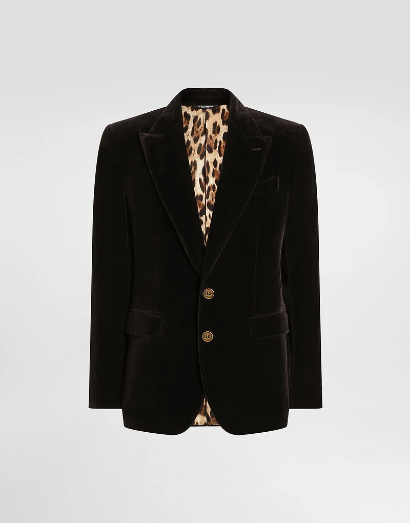 Single-breasted sicilia light cotton jacket
