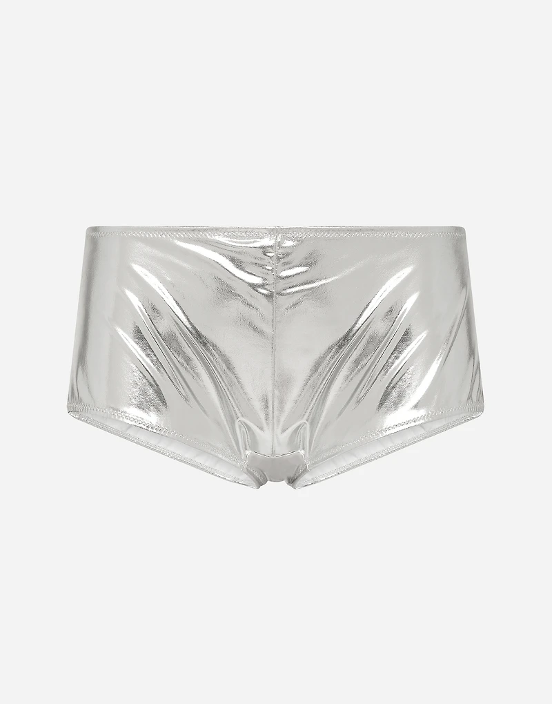 KIM DOLCE&GABBANA Coated stretch jersey high-waisted panties