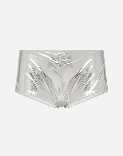 KIM DOLCE&GABBANA Coated stretch jersey high-waisted panties