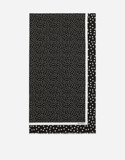 Cotton sarong with polka-dot print (110x190)