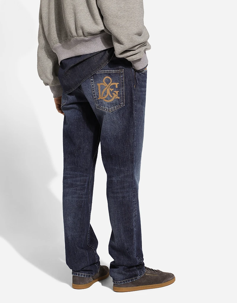 Classic jeans with DG embroidery