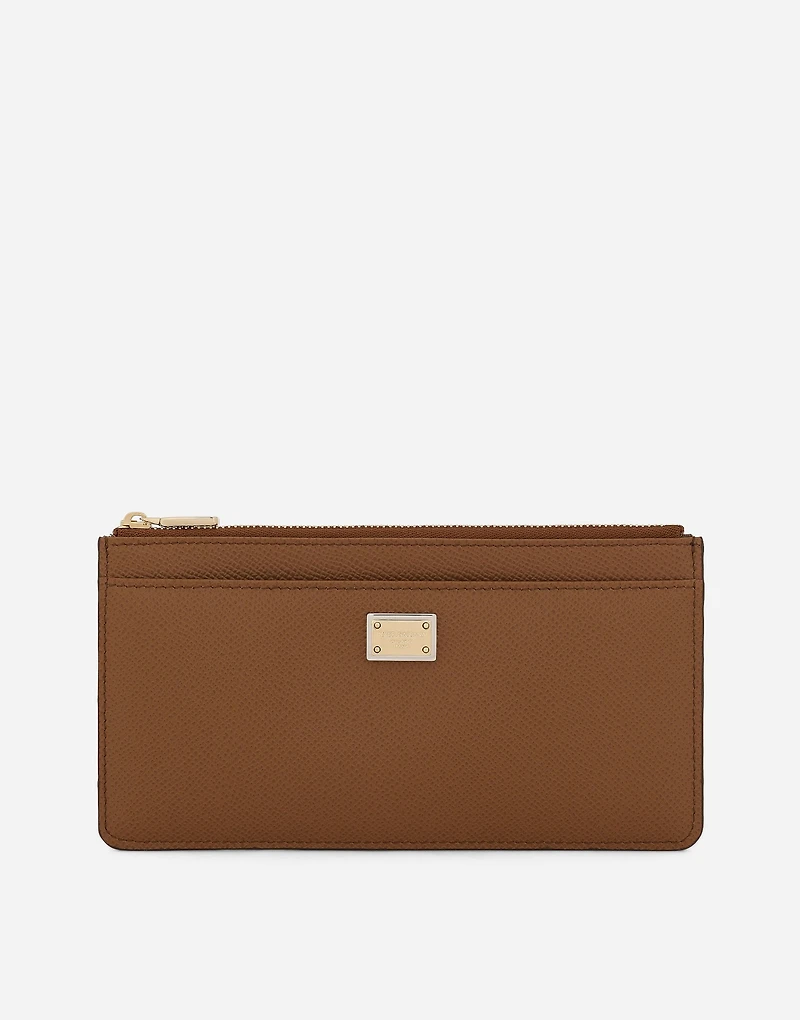 Large Dauphine calfskin card holder