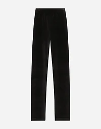 Cotton chenille jogging pants with DG logo