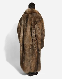Long-haired shearling coat