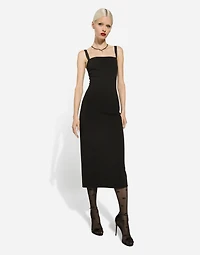 Jersey Milano rib sheath dress