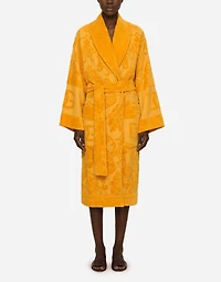 Bath Robe Terry Cotton Jacquard