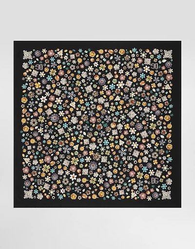 90x90 silk twill scarf