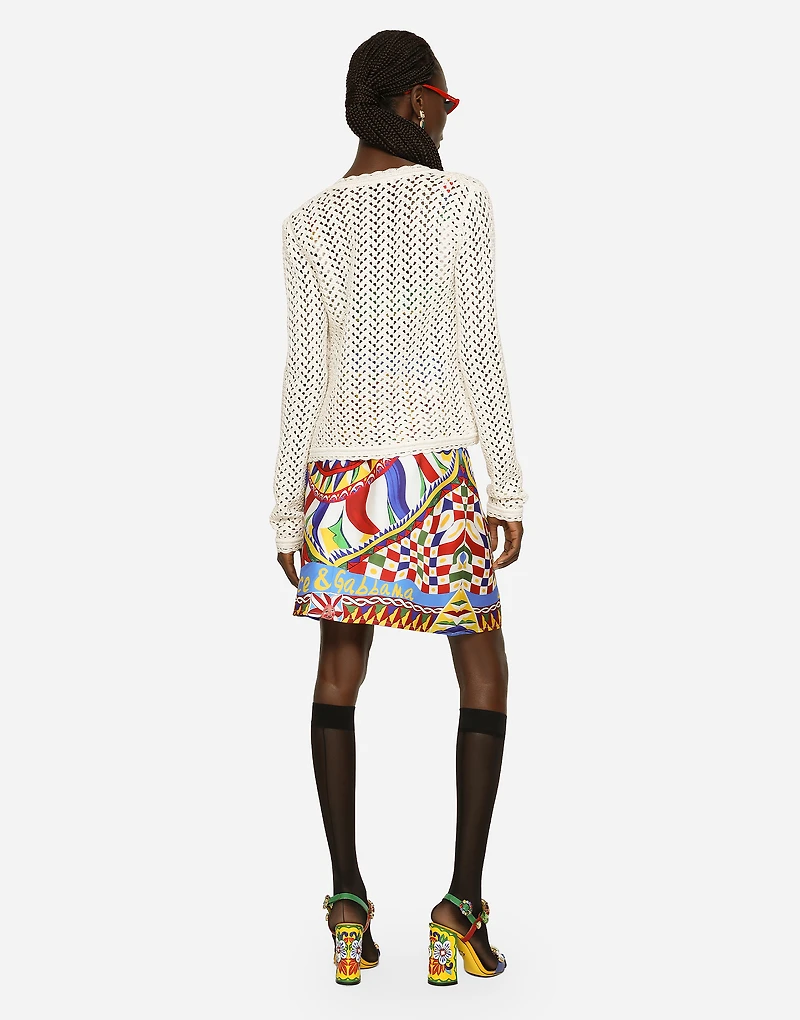Short crochet jacket