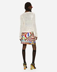 Short crochet jacket