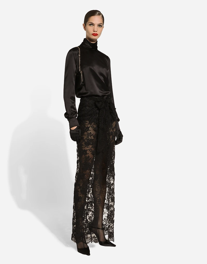 Silk satin blouse