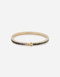 Rainbow Bracelet
 18 carat yellow gold and multicolored sapphires