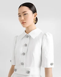 Floral jacquard dress