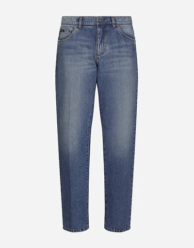 Classic blue denim jeans