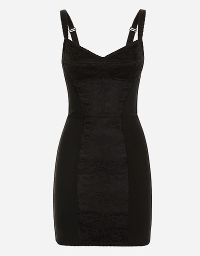Corset-style slip dress