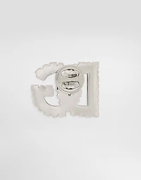 Rhinestone-detailed DG logo pin brooch