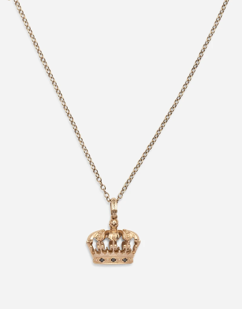 Royal Pendant 18-carat white gold and black diamonds