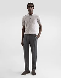 Silk shirt with DG openwork