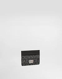 Coated jacquard card holder