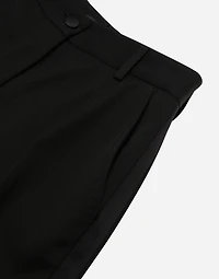 High-waisted wool gabardine cigarette pants