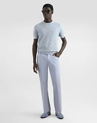 Cotton gabardine cargo trousers