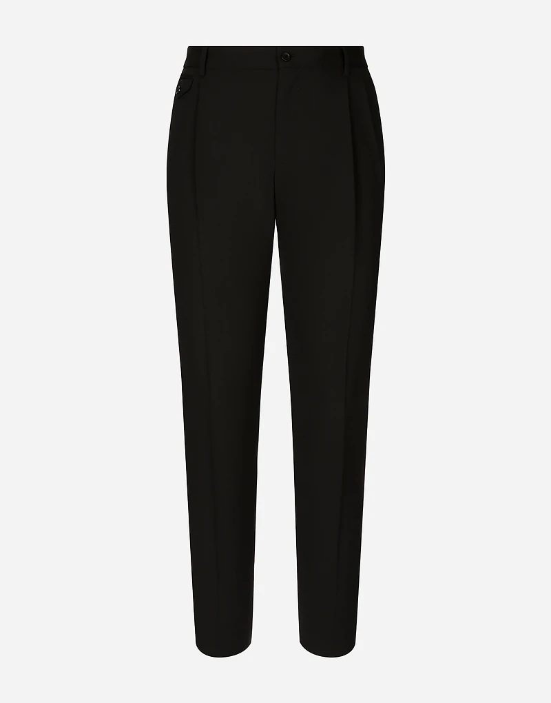 Stretch wool pants