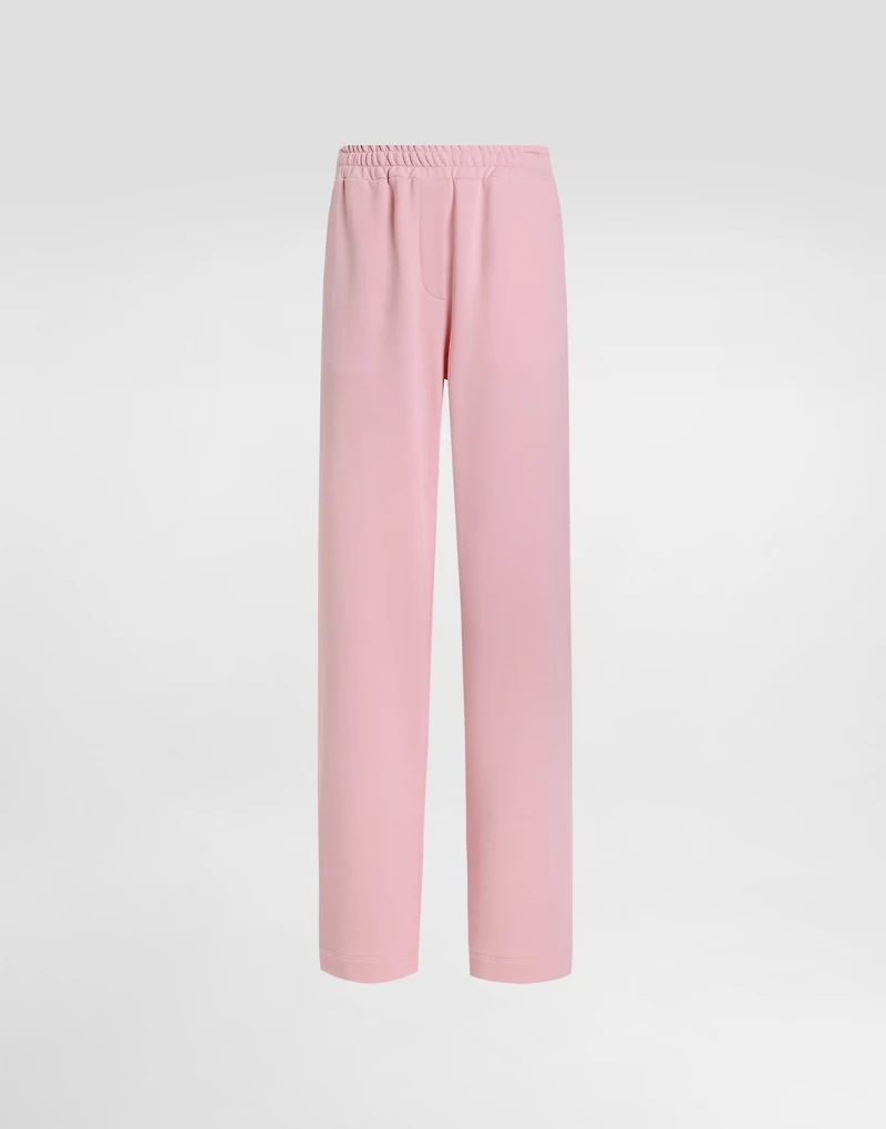 Jersey jogging pants with DG logo embroidery