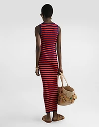 Ribbedbed viscose tank top dress