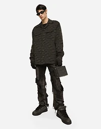 Coated jacquard box bag