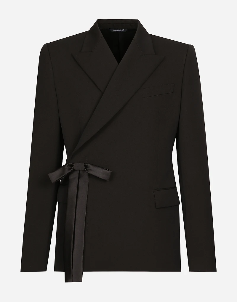 Double-breasted wool jacket