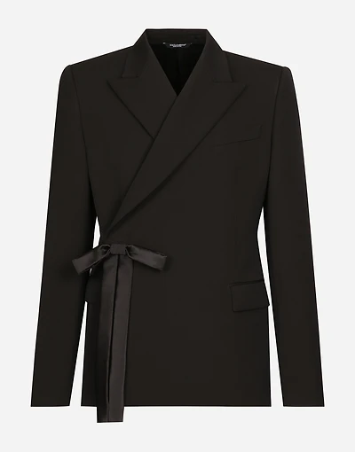 Double-breasted wool jacket