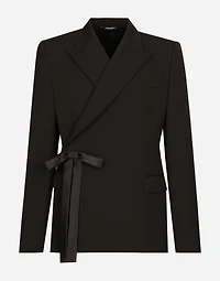 Double-breasted wool jacket