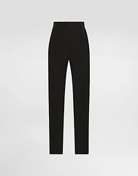 Tailored woolen tuxedo pants
