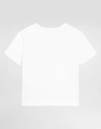 Jersey t-shirt with leopard-print DG patch