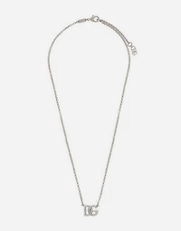 Fine link necklace with DG logo