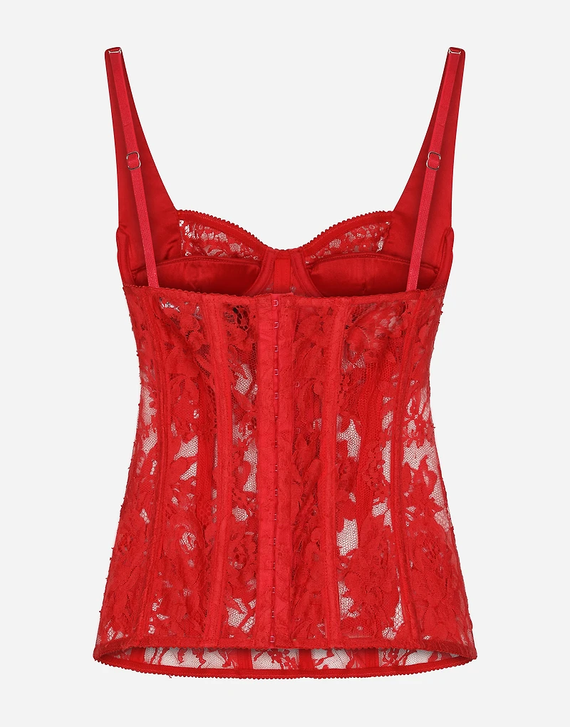 Lace lingerie corset