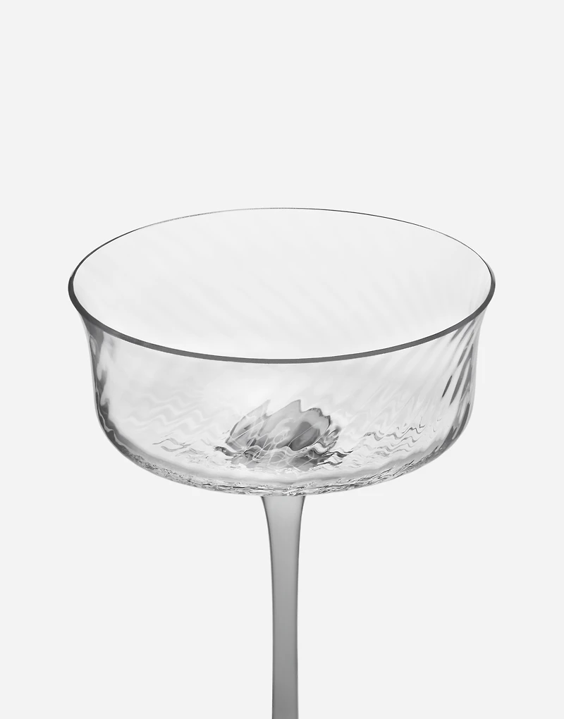 Hand-Blown Murano Champagne Coupe