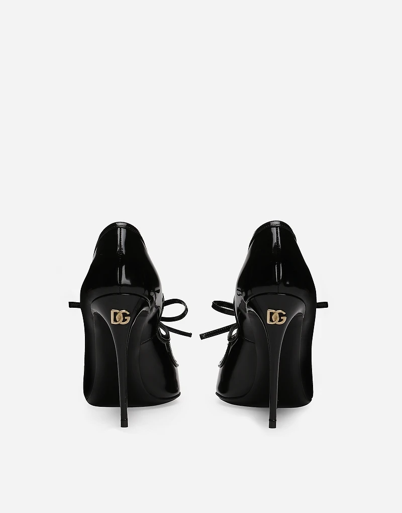 Polished calfskin pumps