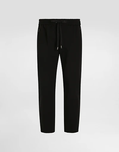 Jersey jogging pants with DG patch