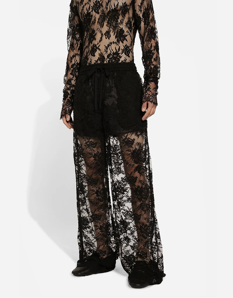 Chantilly lace pajama pants