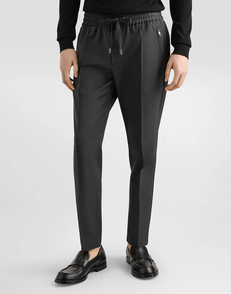 Wool jogging pants