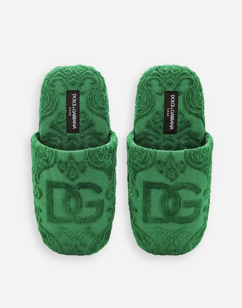 Jaquard Cotton Terry Slippers