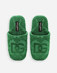 Jaquard Cotton Terry Slippers
